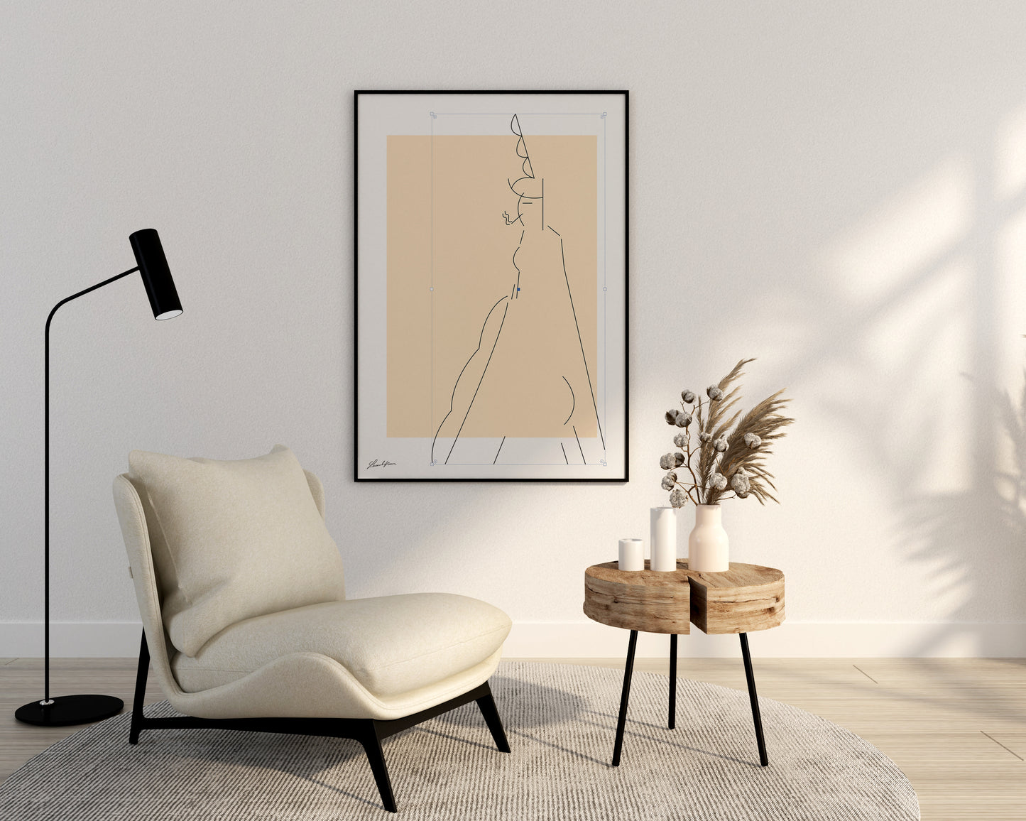 SMOKING LADY Poster