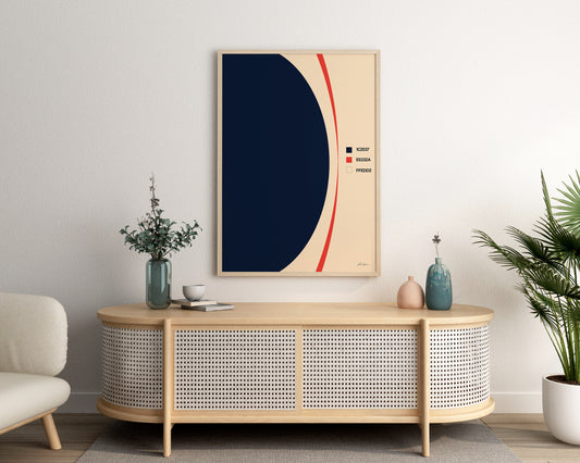 BLACK HOLE Poster FRAMED